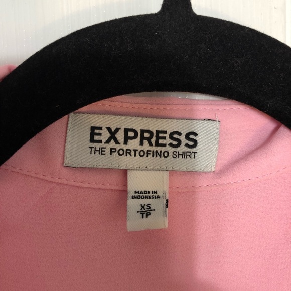 Lightweight Light Pink Button Down Blouse - Picture 5 of 6